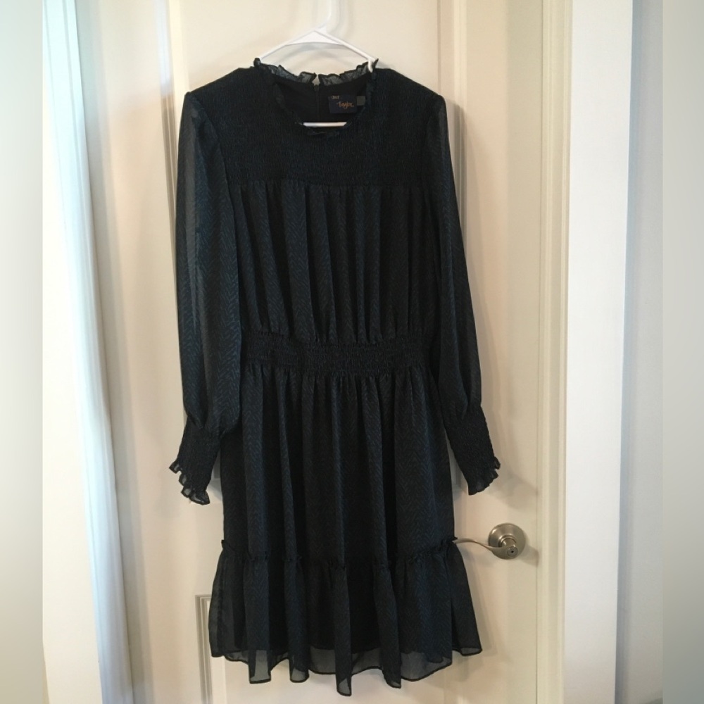 Just…Taylor Dress Black/Jade Design Size 12-